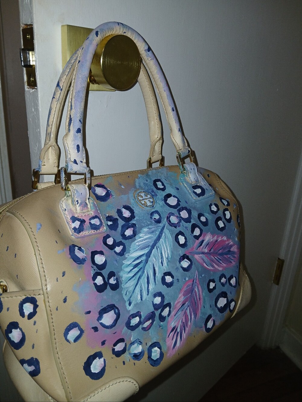 Tory Burch Artist Painted Leather Bag - Picture 5 of 12
